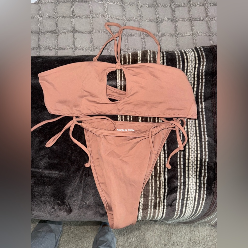 PacSun Terracotta Bikini Set Size Small